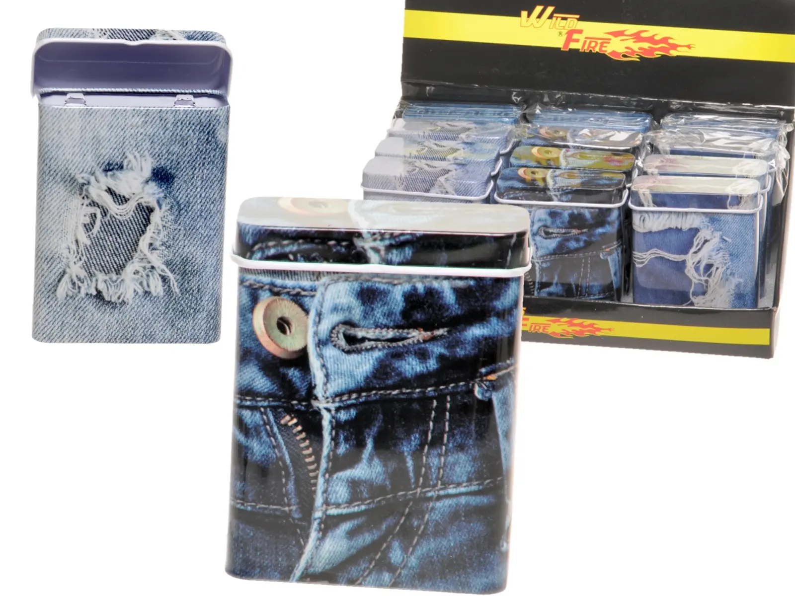 Zigarettenbox Jeans Disp. x 12