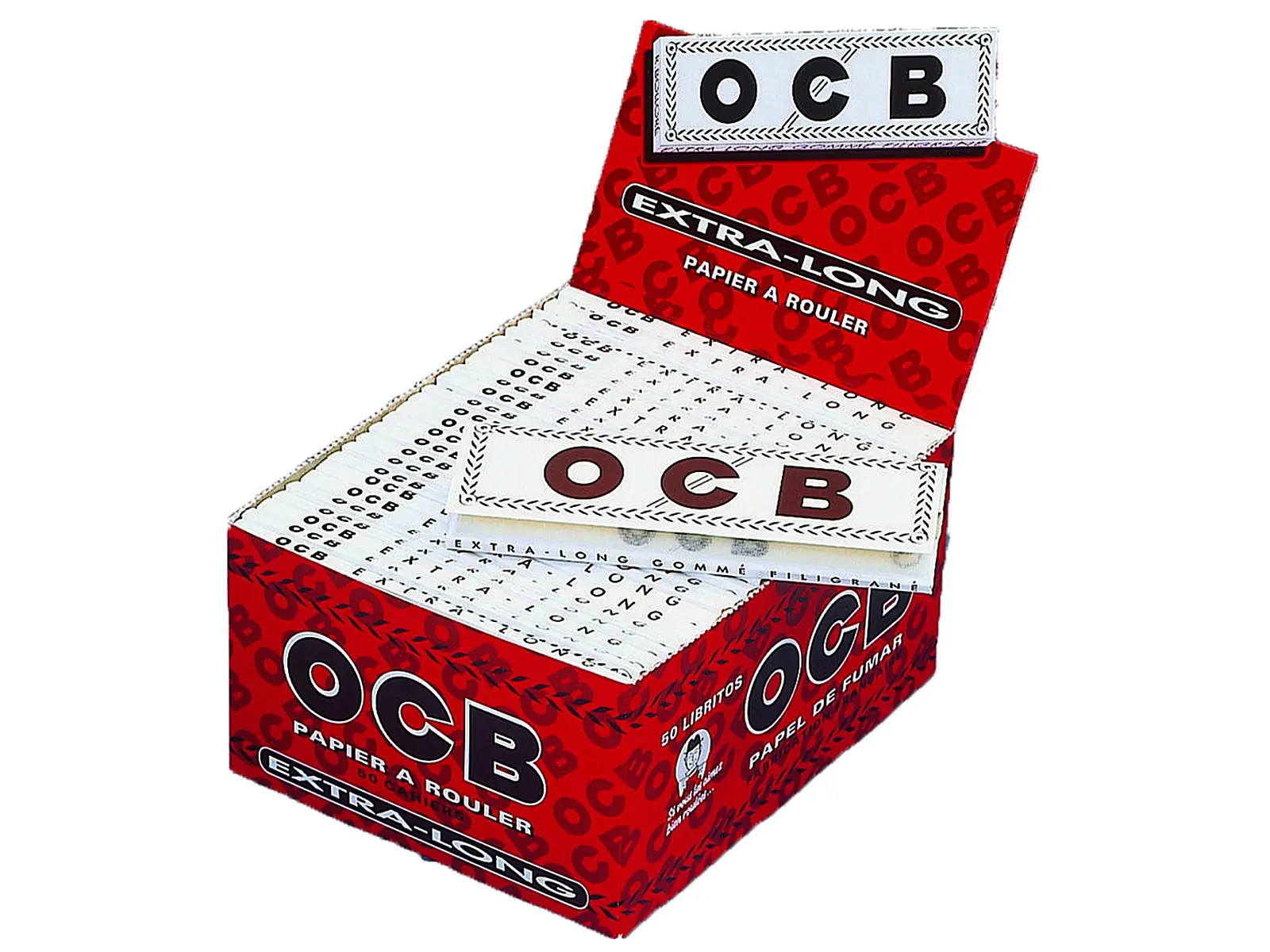 OCB Weiß long 32 Blatt, 50 Hefte x 32 Blatt