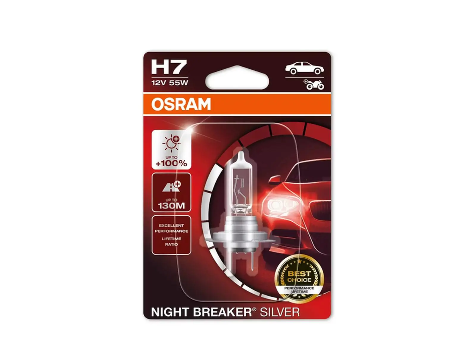 OSRAM Birne H7 Night Breaker SILVER 55W PX26D 12V