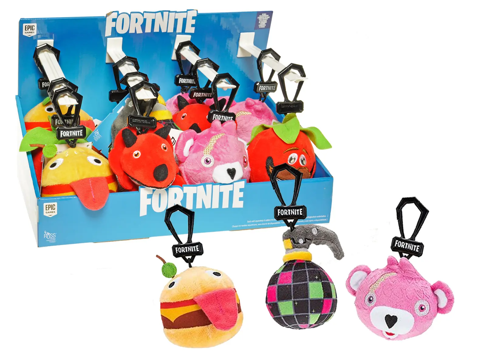 Fortnite Schlüsselanhänger Plüsch, Disp. x 12
