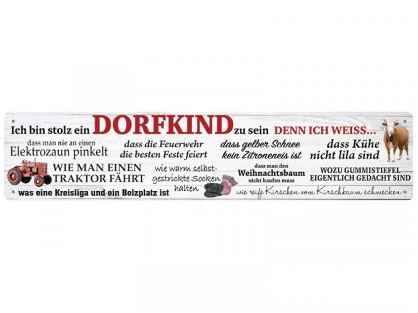 Straßenschild 19 Dorfkind